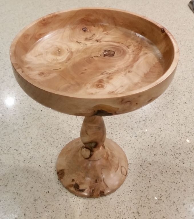 Platter made from spectacular sycamore